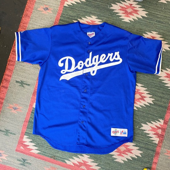 Majestic Other - Vintage Majestic Dodgers Jersey Blue Diamond Collection Mesh MLB Mens Large 6000